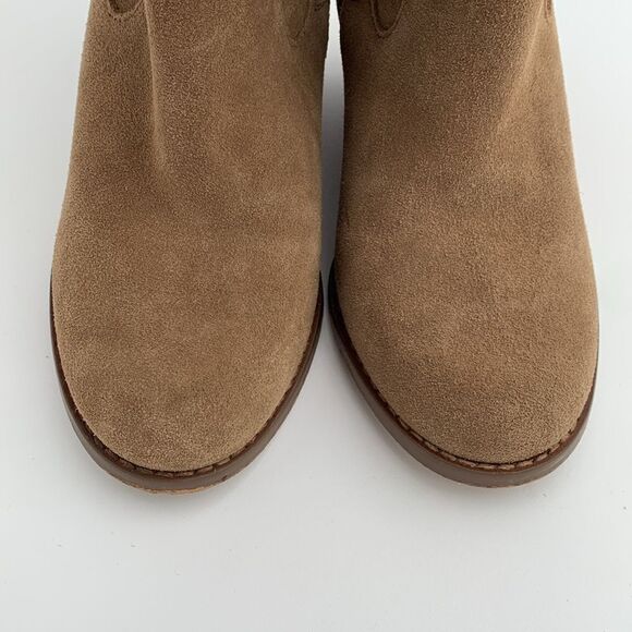 Sole Society Prony brown suede leather tall wedge boots size 6/36.5 - Picture 7 of 13